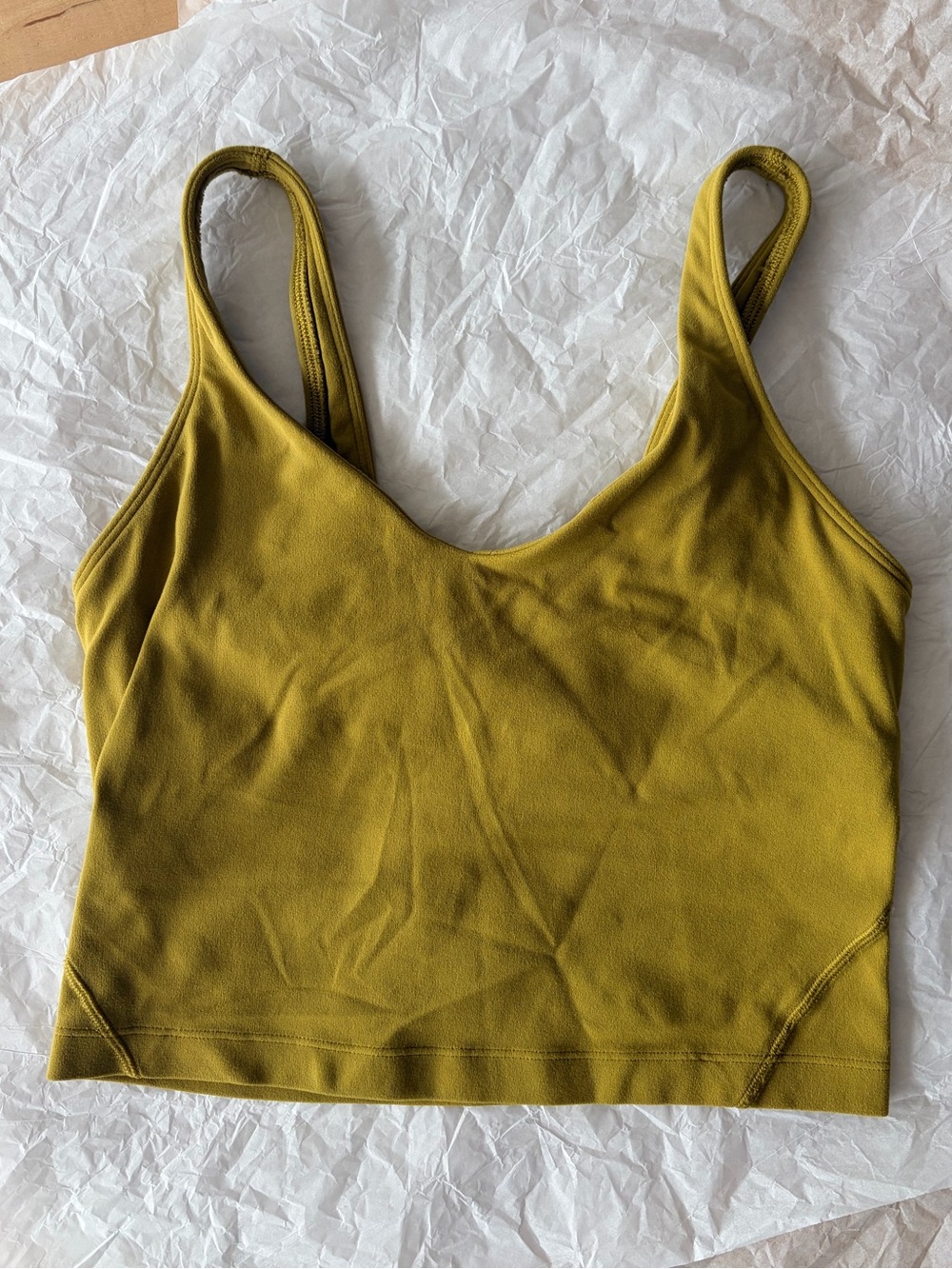 lululemon athletica Olive Green Tank Top